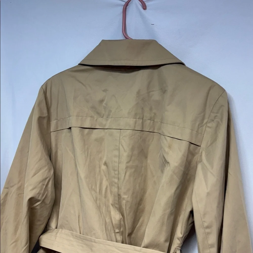 Michael Kors full button up collard belted ginger root trench coat  XL